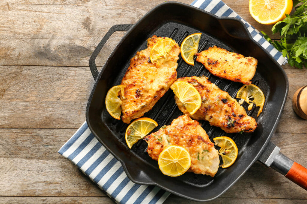 Chicken Piccata – Hähnchenbrustfilet in Zitronen-Kapern-Butter-Sauce