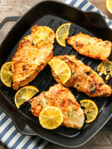 Chicken Piccata – Hähnchenbrustfilet in Zitronen-Kapern-Butter-Sauce