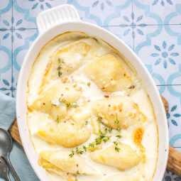 Gefüllte Conchiglioni mit Hähnchen aus dem Ofen – Überbackene Muschelnudeln