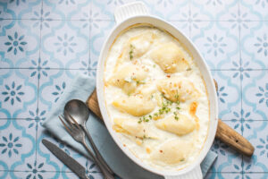 Gefüllte Conchiglioni mit Hähnchen aus dem Ofen – Überbackene Muschelnudeln