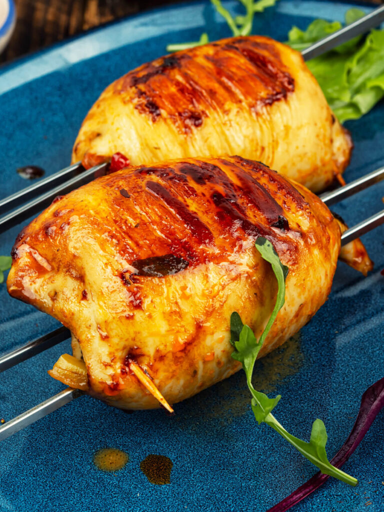 Gefüllte Tintenfisch-Spieße vom Grill