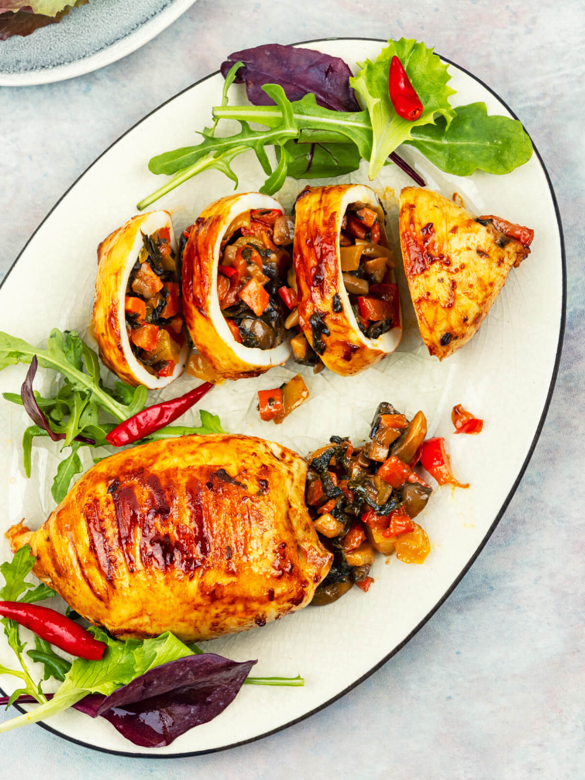 Gefüllte Tintenfisch-Spieße vom Grill