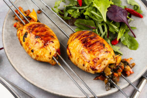 Gefüllte Tintenfisch-Spieße vom Grill