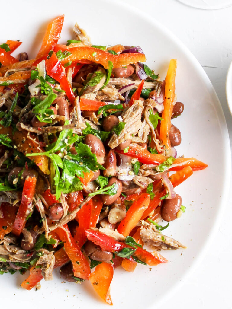 Georgischer Rindfleischsalat mit roten Bohnen