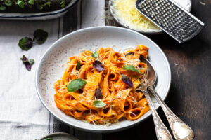 Kürbis-Tagliatelle alla Vodka
