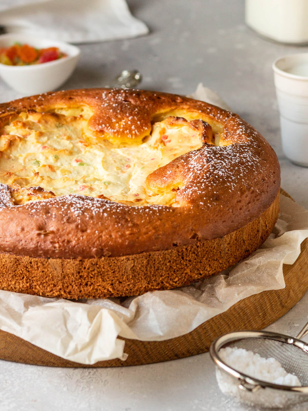 Schneller Quark-Rührkuchen mit saftiger Cheesecake-Mitte