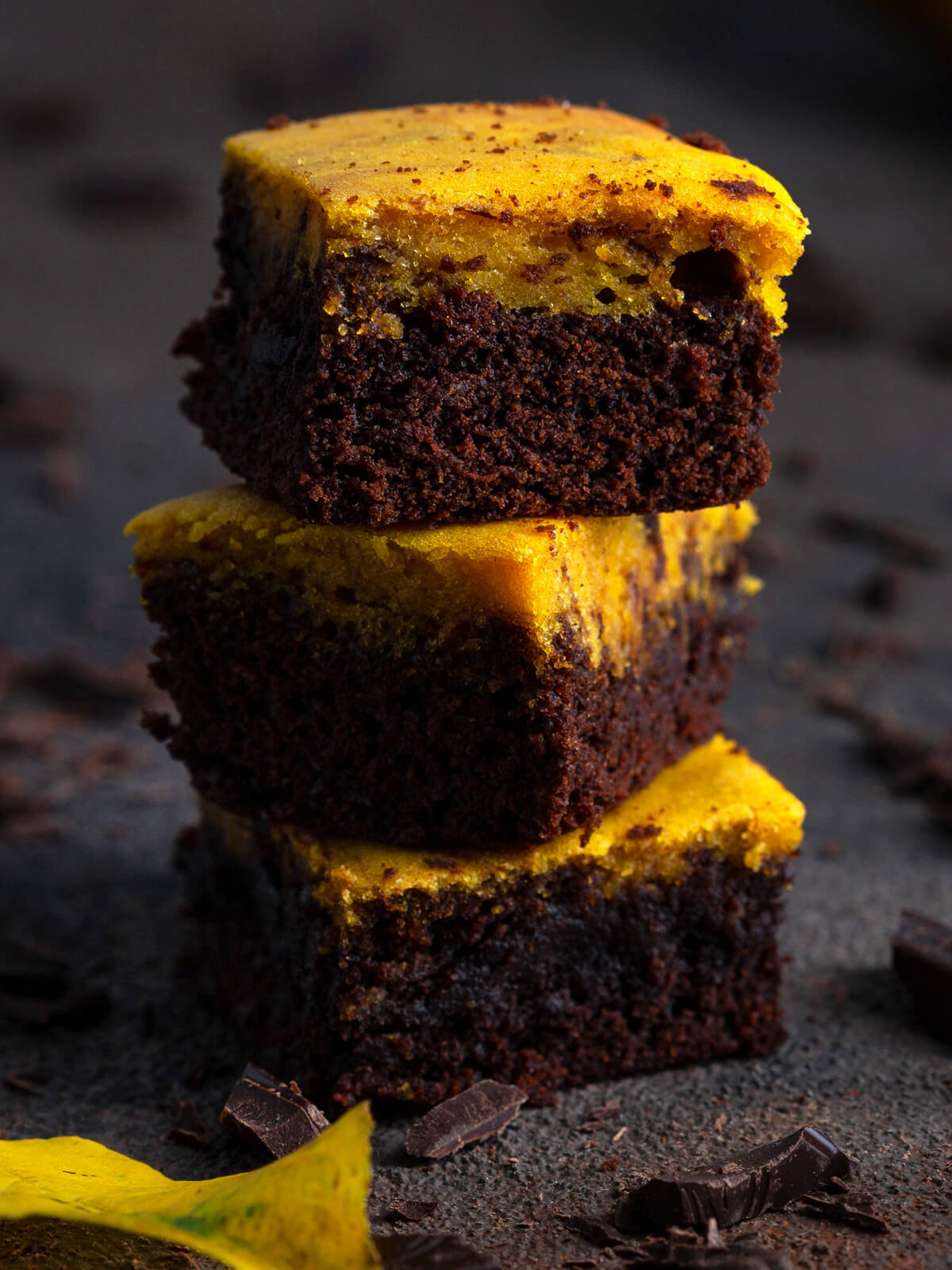 Fudgy Schokoladen-Kürbis-Brownies
