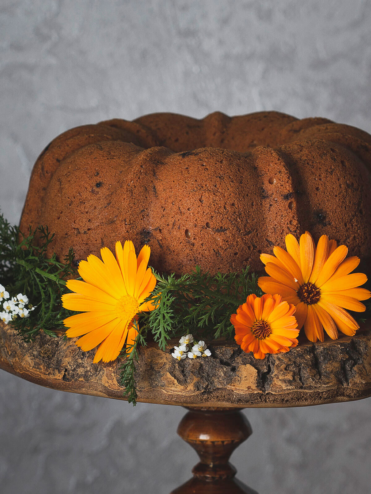 Kürbis-Gugelhupf mit Schokodrops
