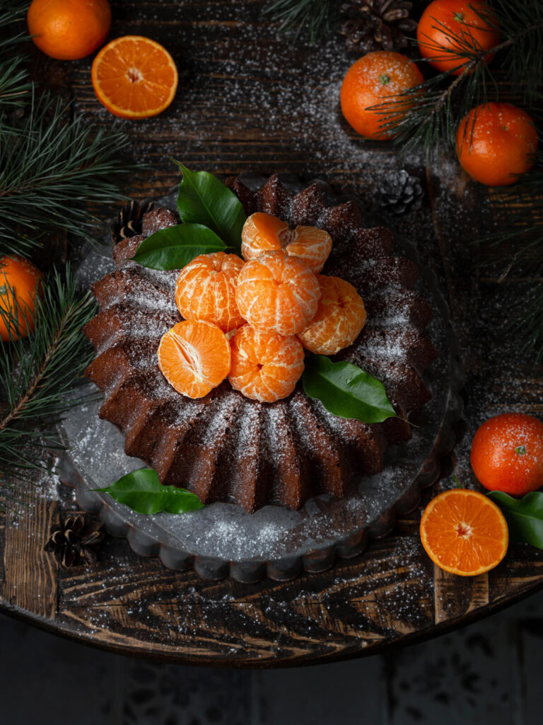 Saftiger Mandarinenkuchen im Gugelhupf
