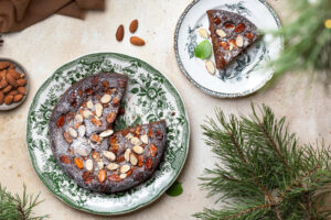 Schoko-Mandel-Kuchen mit Mascarpone