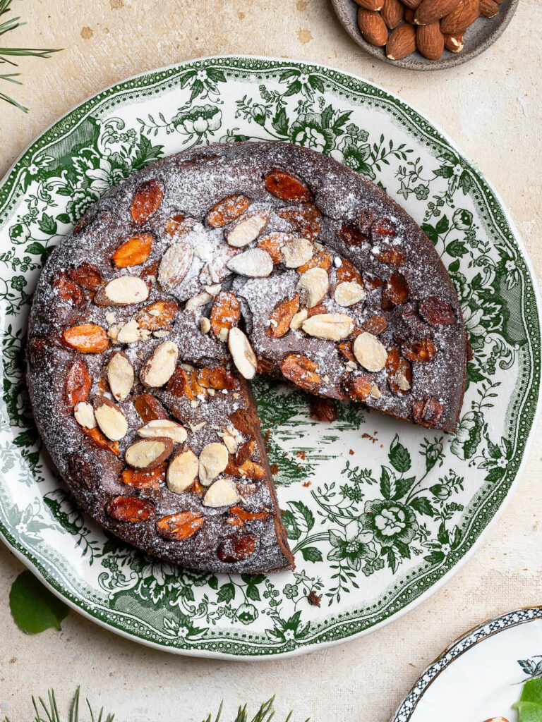 Schoko-Mandel-Kuchen mit Mascarpone