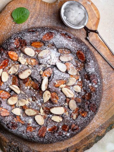 Schoko-Mandel-Kuchen mit Mascarpone