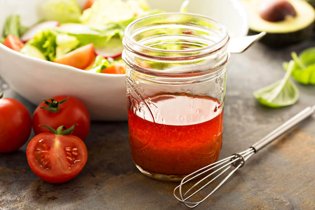Tomaten-Olivenöl-Salatdressing