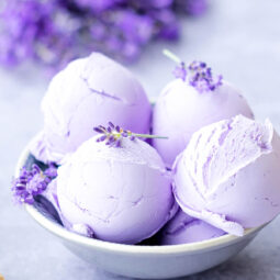 Veganes Lavendeleis – Cremiges pflanzliches Eis
