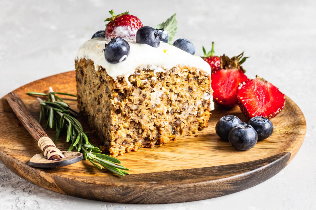 Vollkornkuchen mit Zucchini und Karotten