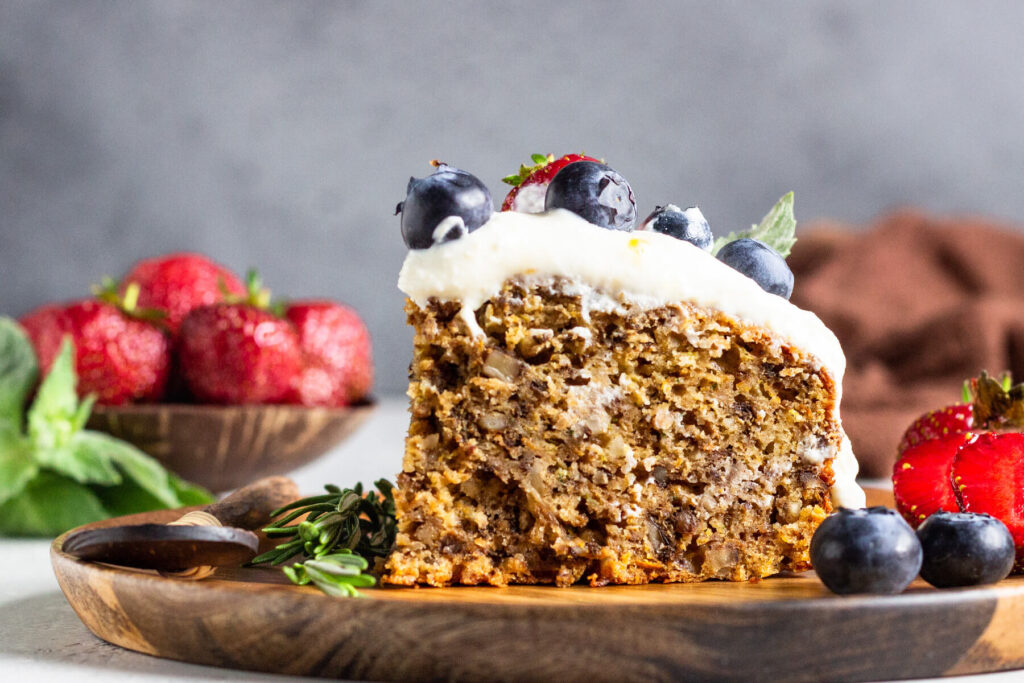 Vollkornkuchen mit Zucchini und Karotten