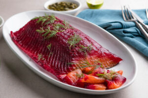 Rote-Bete-Gravlax nach skandinavischer Art