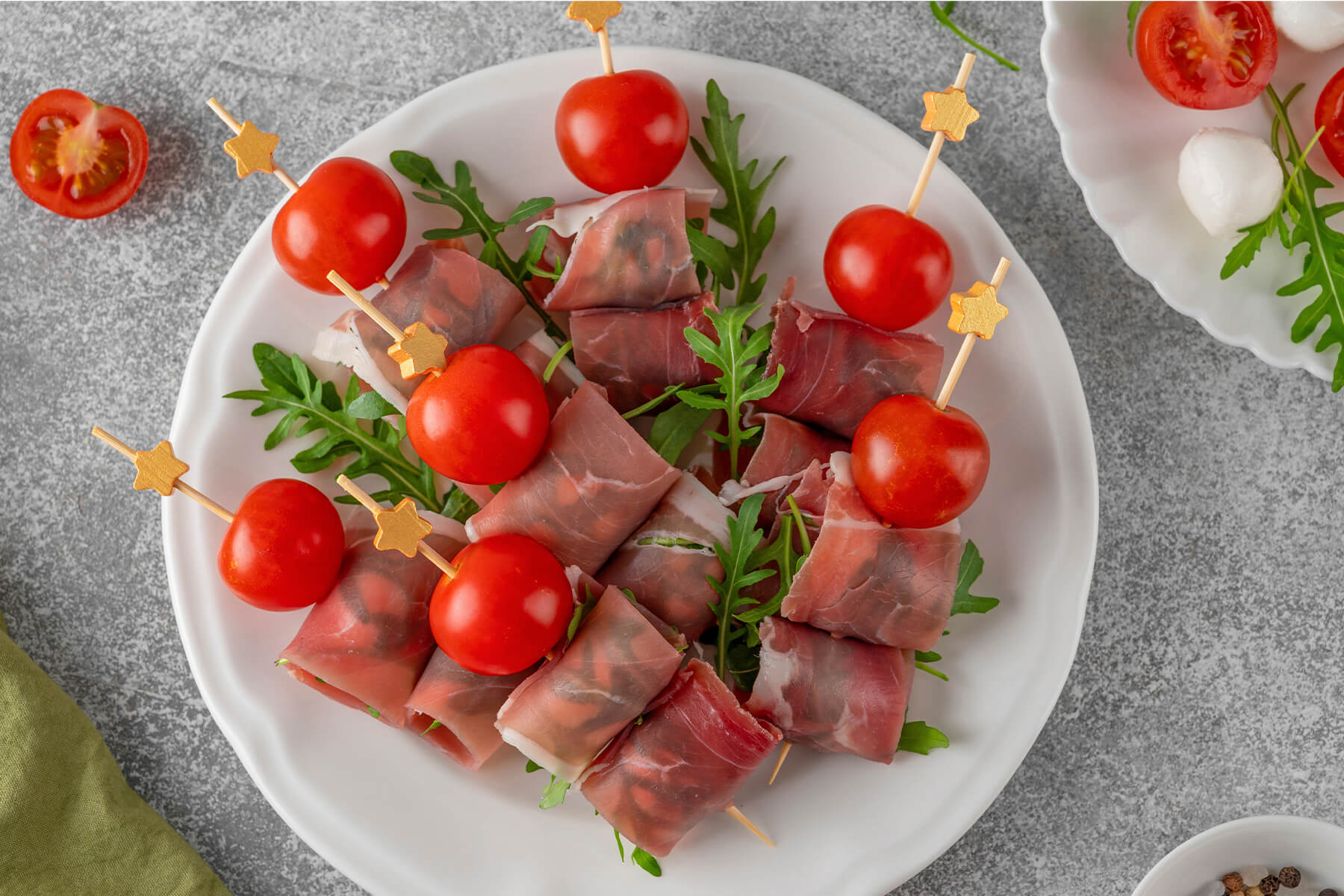 Antipasti-Spieße Zubereitung