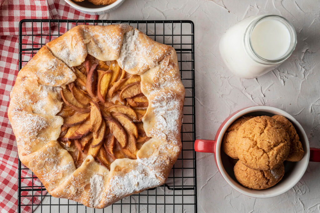 Apfel-Galette vor dem Backen