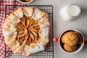 Apfel-Galette vor dem Backen