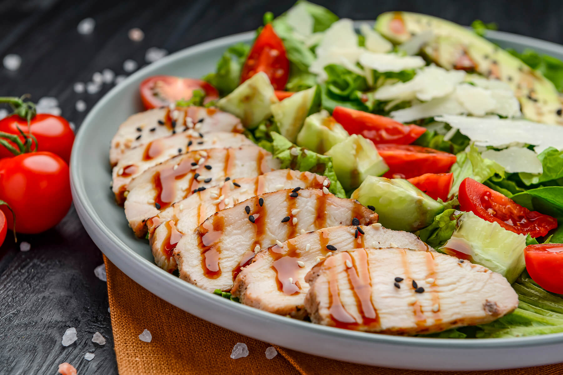 Hähnchen-Avocado-Bowl Zubereitung