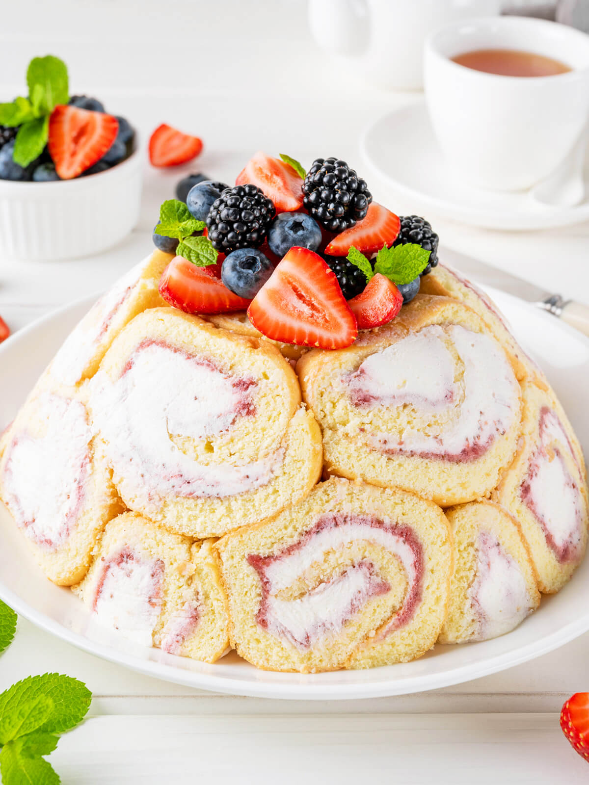Charlotte Royale mit Erdbeercreme