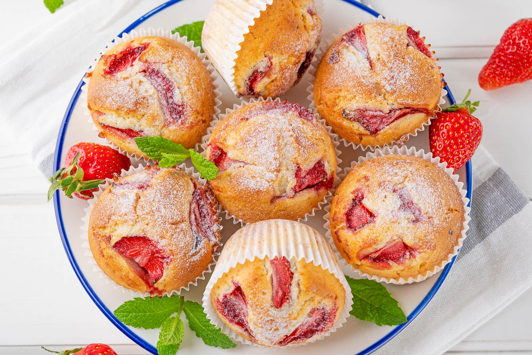 Erdbeer-Muffins Zubereitung
