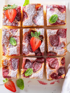 Erdbeer-Rührkuchen vom Blech