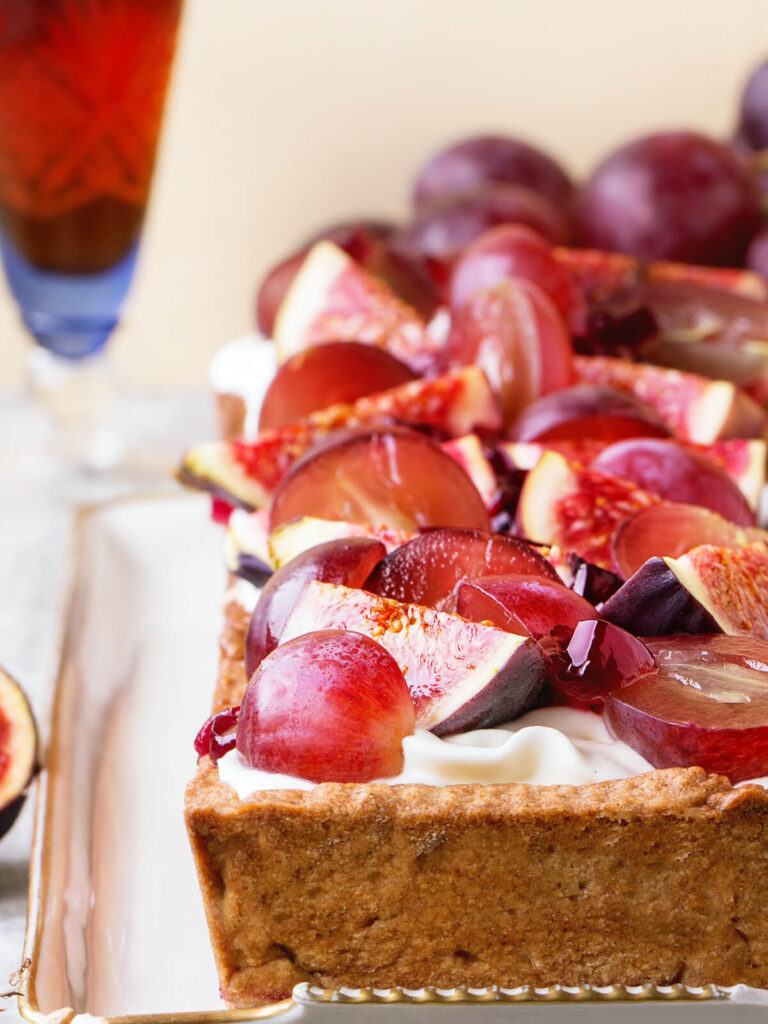 Feigen-Trauben-Tarte mit Mascarponecreme
