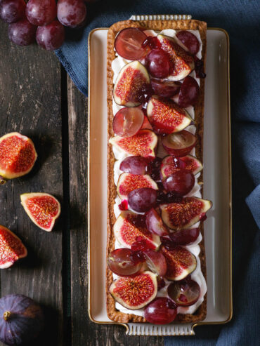 Feigen-Trauben-Tarte mit Mascarponecreme