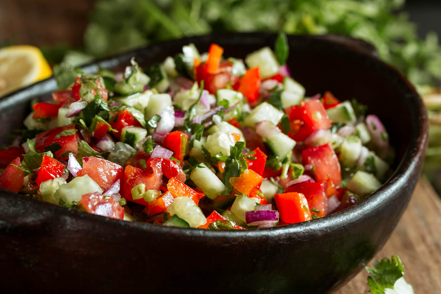 Israelischer Salat Zutaten