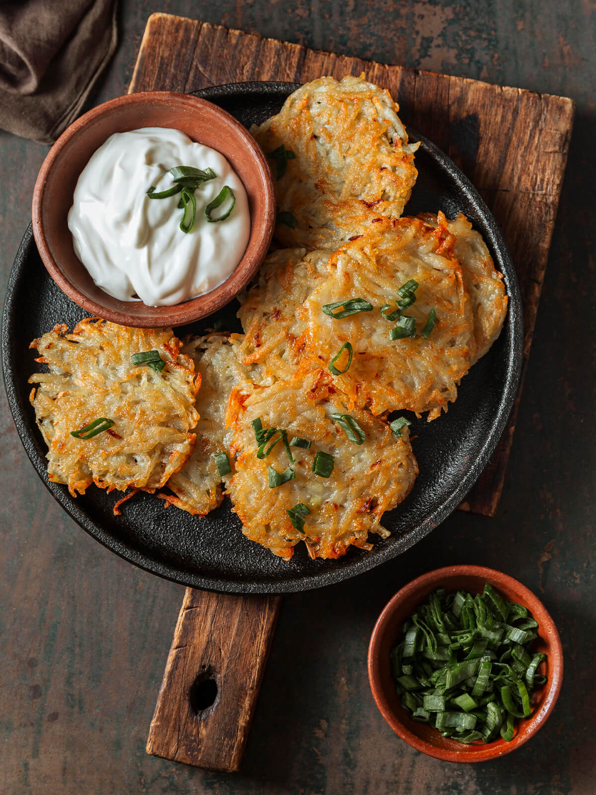 Latkes braten