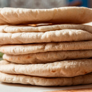 Pita-Brot Stapel