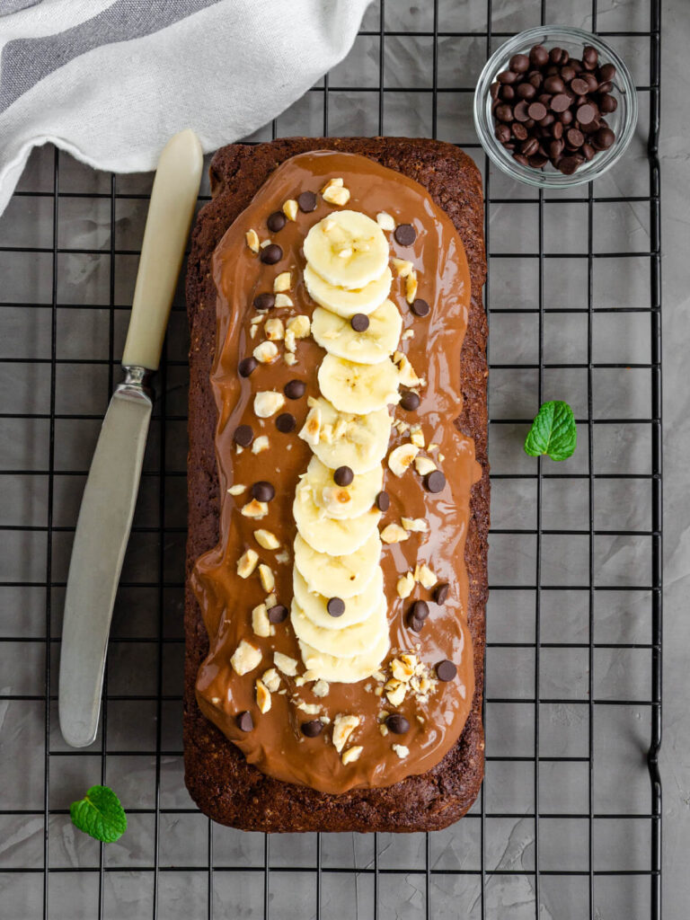 Schoko-Bananenbrot mit Dulce de Leche