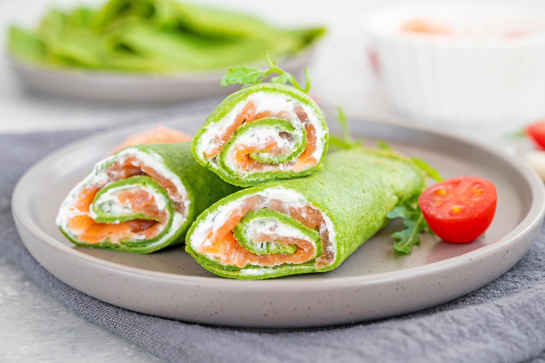 Spinat-Crêpes Zubereitung