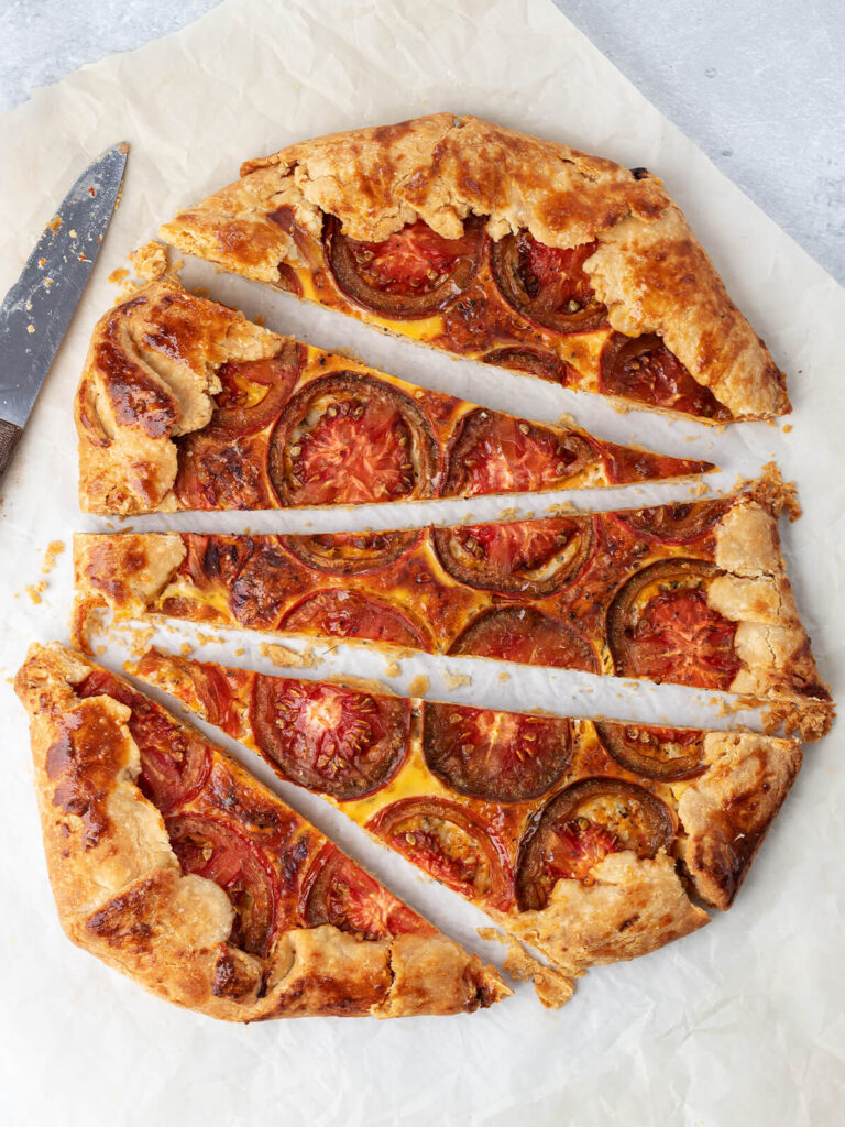 Tomaten-Galette vor dem Backen