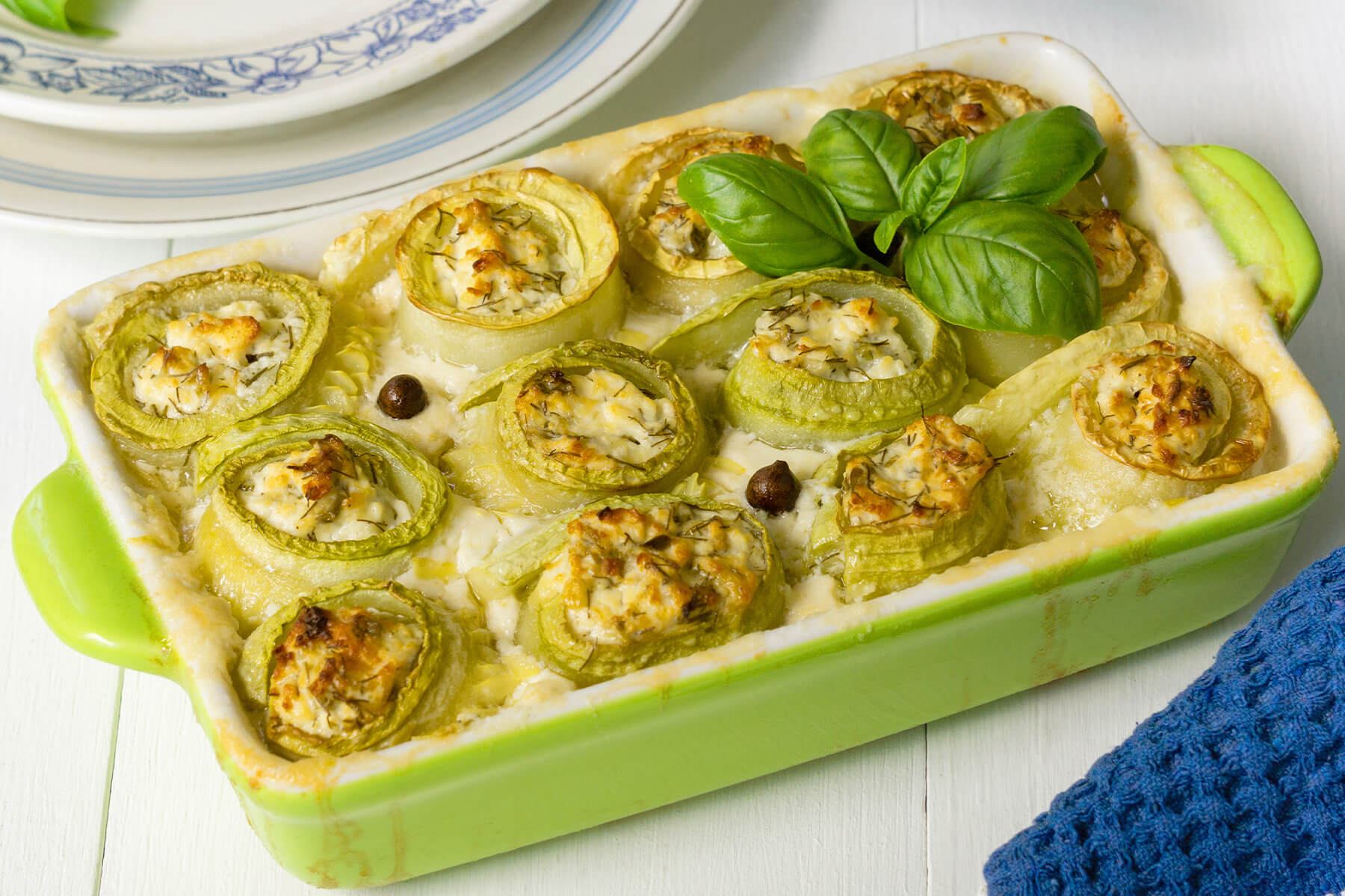 Zucchini-Schnecken Zubereitung