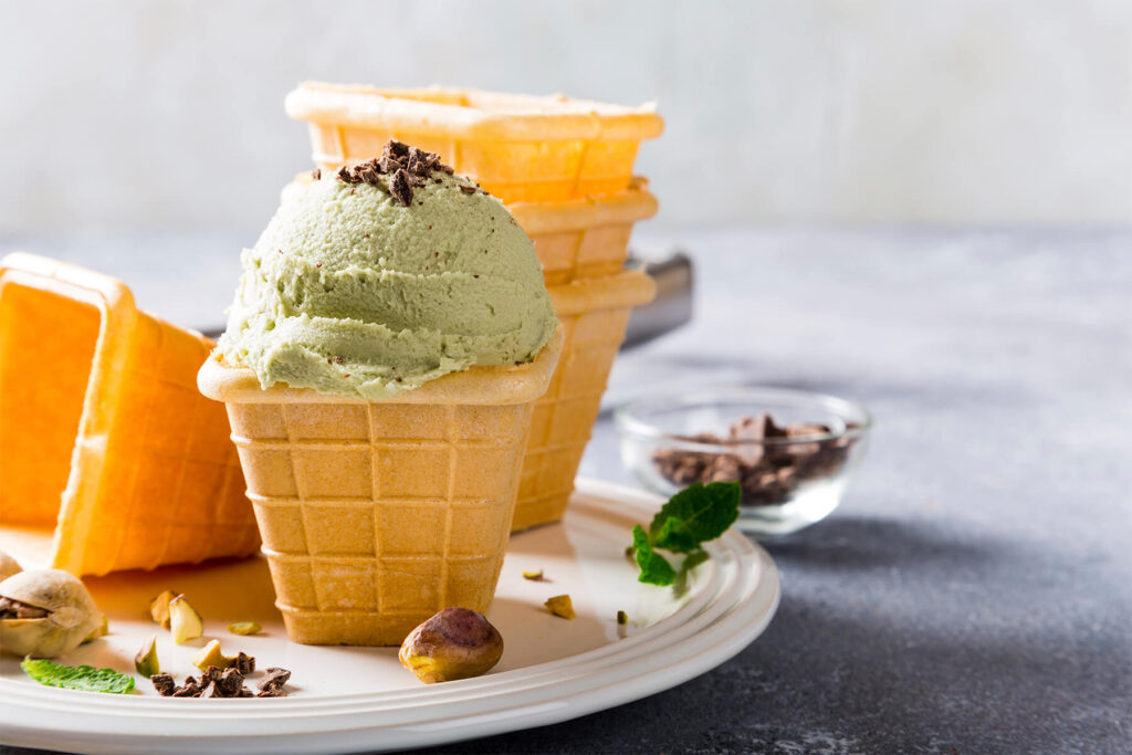 Pistazieneis Rezept ohne Eismaschine