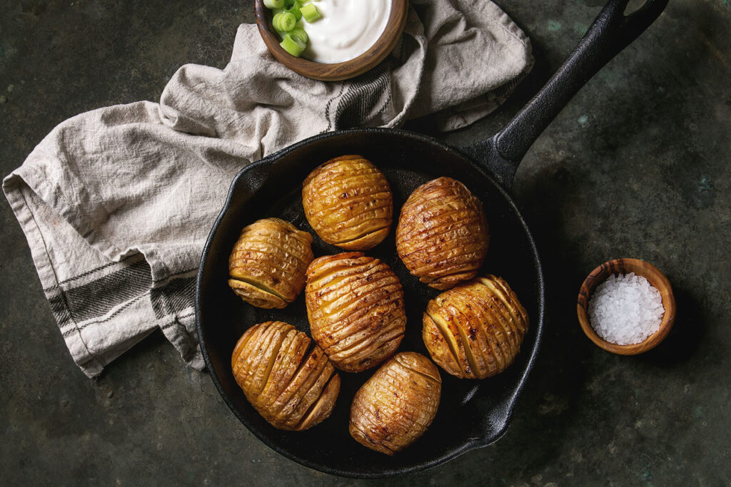 Hasselback-Kartoffeln – knusprige Akkordeon-Kartoffeln aus dem Ofen