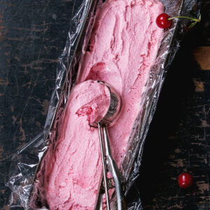 Kirsch-Sorbet hausgemacht