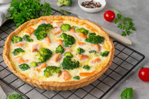 Lachs-Brokkoli-Quiche