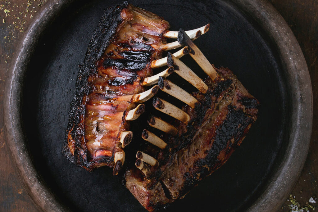 Lammkarree gegrillt