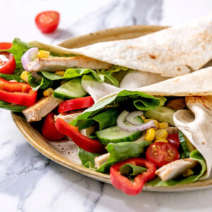 Mexikanischer Wrap mit Schweinefilet