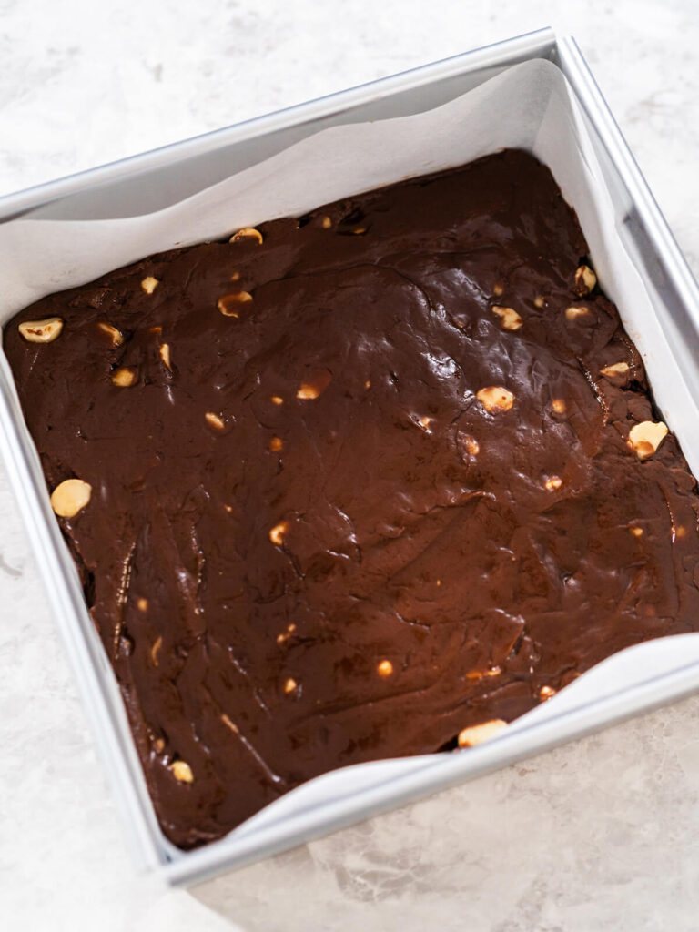 Schoko-Macadamia-Fudge