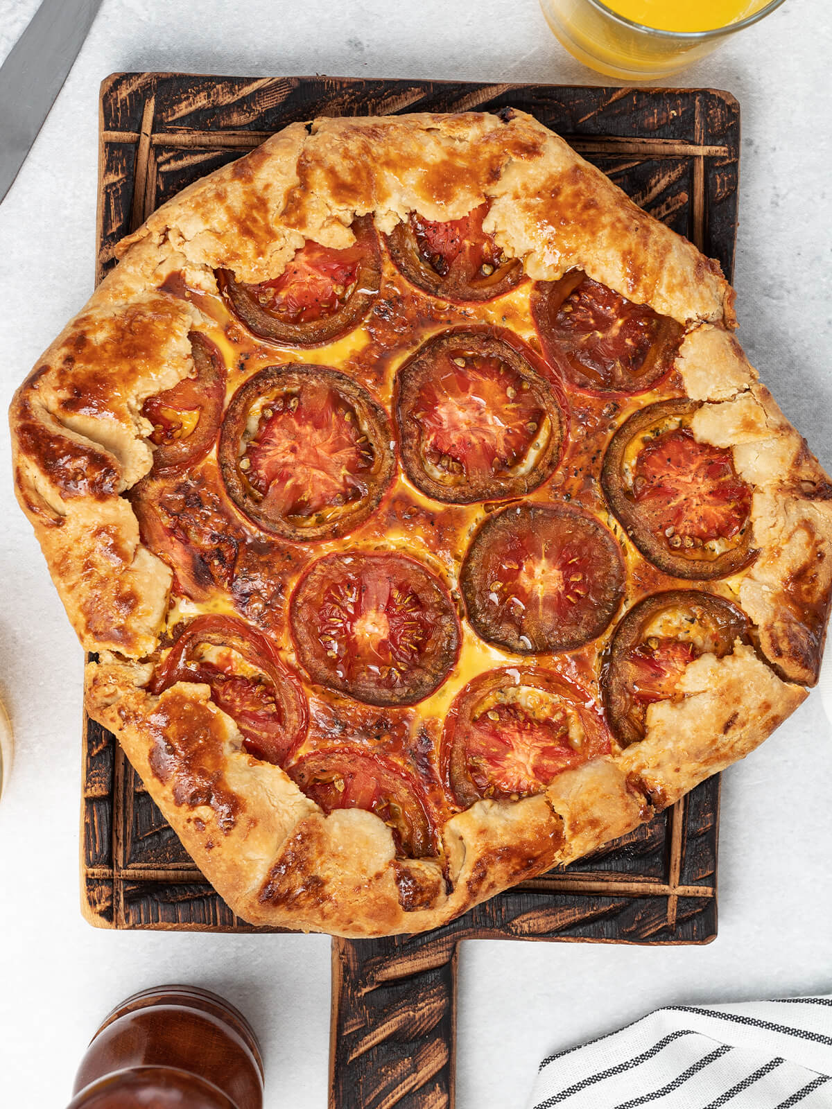 Tomaten-Galette Vorbereitung