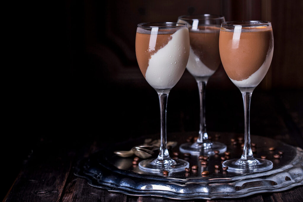 Schoko-Vanille-Panna-Cotta