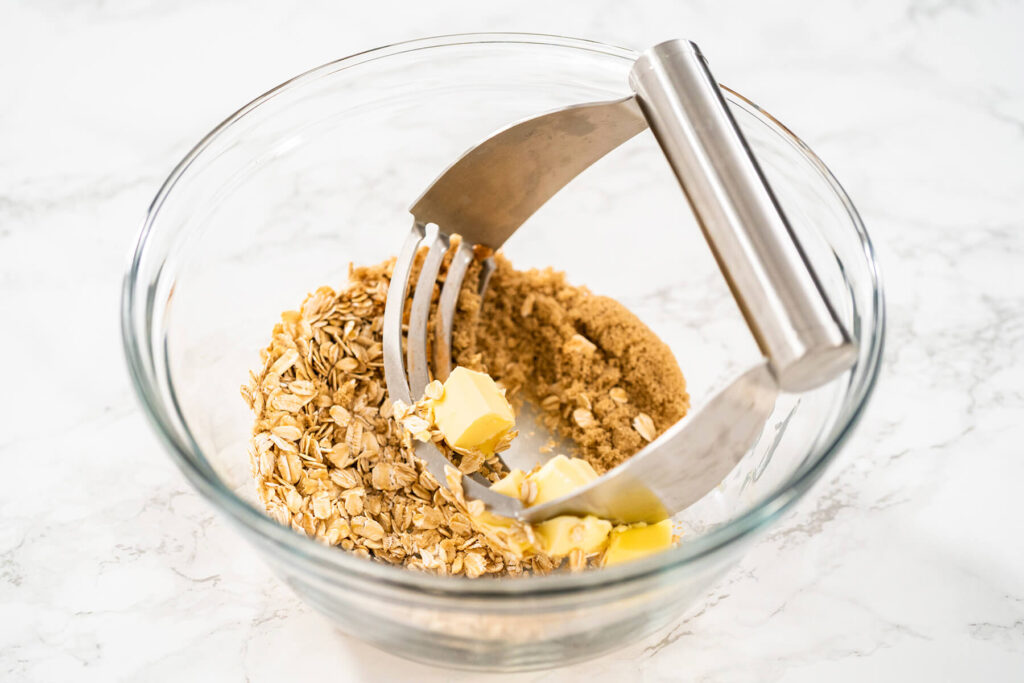 Bananen-Haferflocken-Muffins mit Haferstreuseln