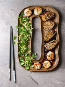 Jakobsmuscheln mit Tamagoyaki